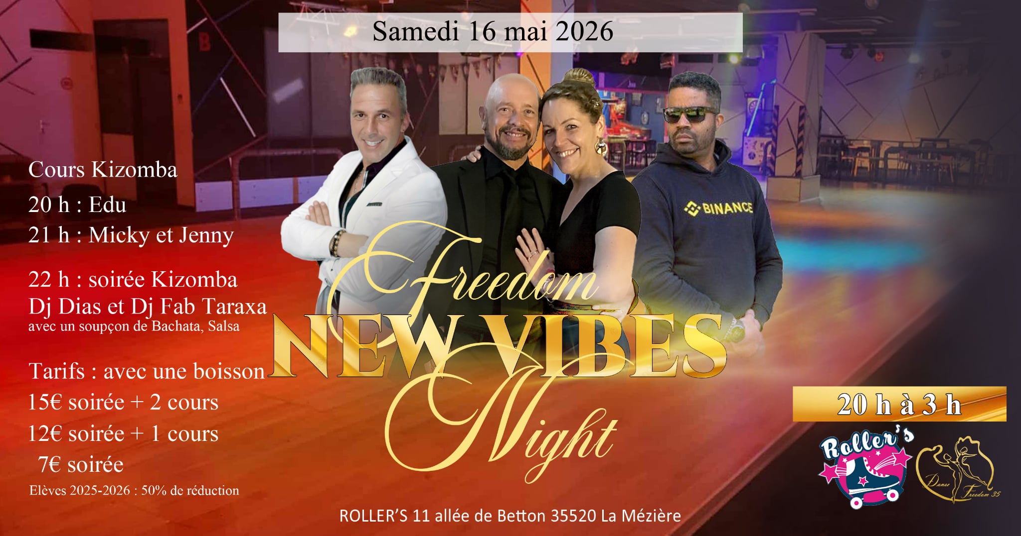 FREEDOM NEW VIBES - SAM 16 mai 2026