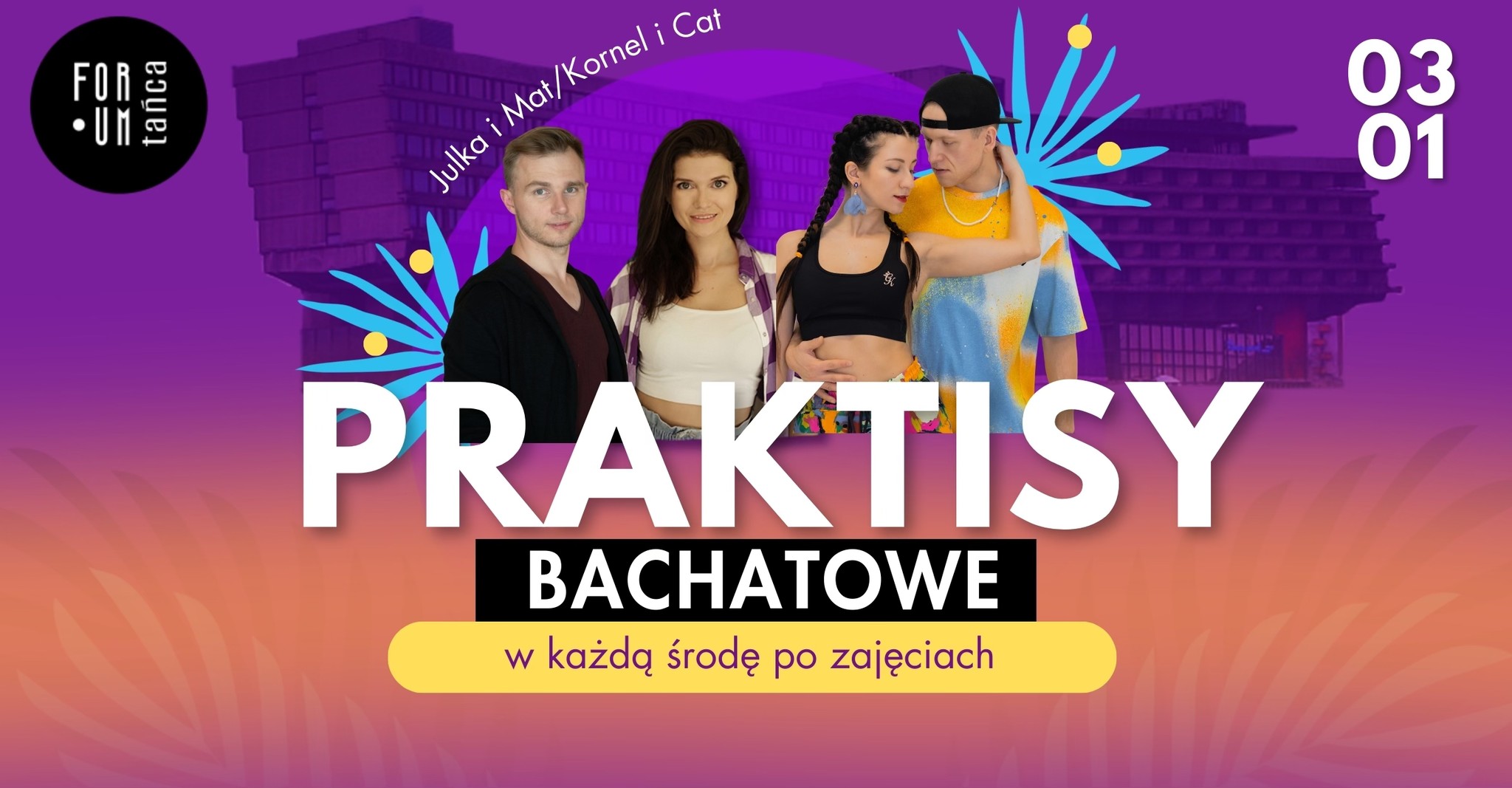 Regularne PRAKTISY BACHATOWE w Forum Tańca!