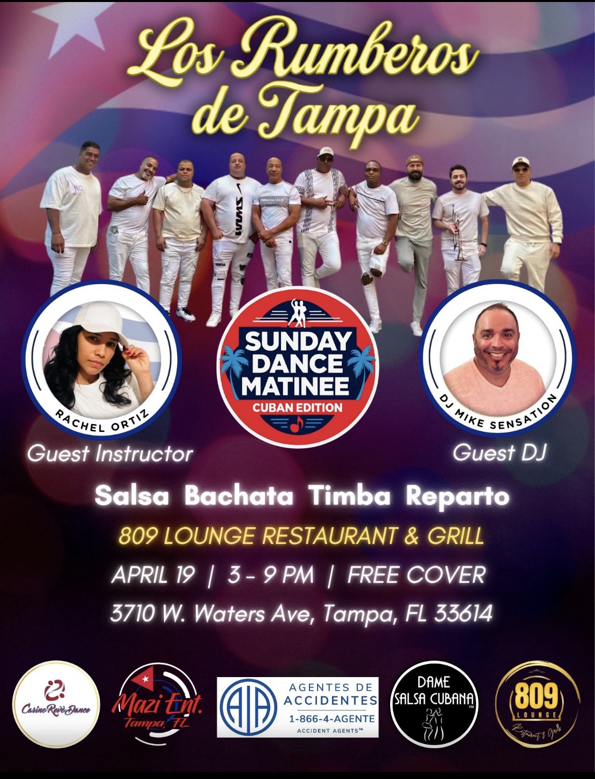 Sunday Dance Matinee Cuban Edition - April