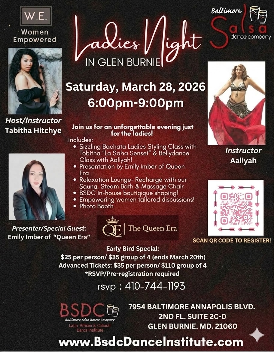 Ladies Night in Glen Burnie!!! Bachata, Bellydance & More!