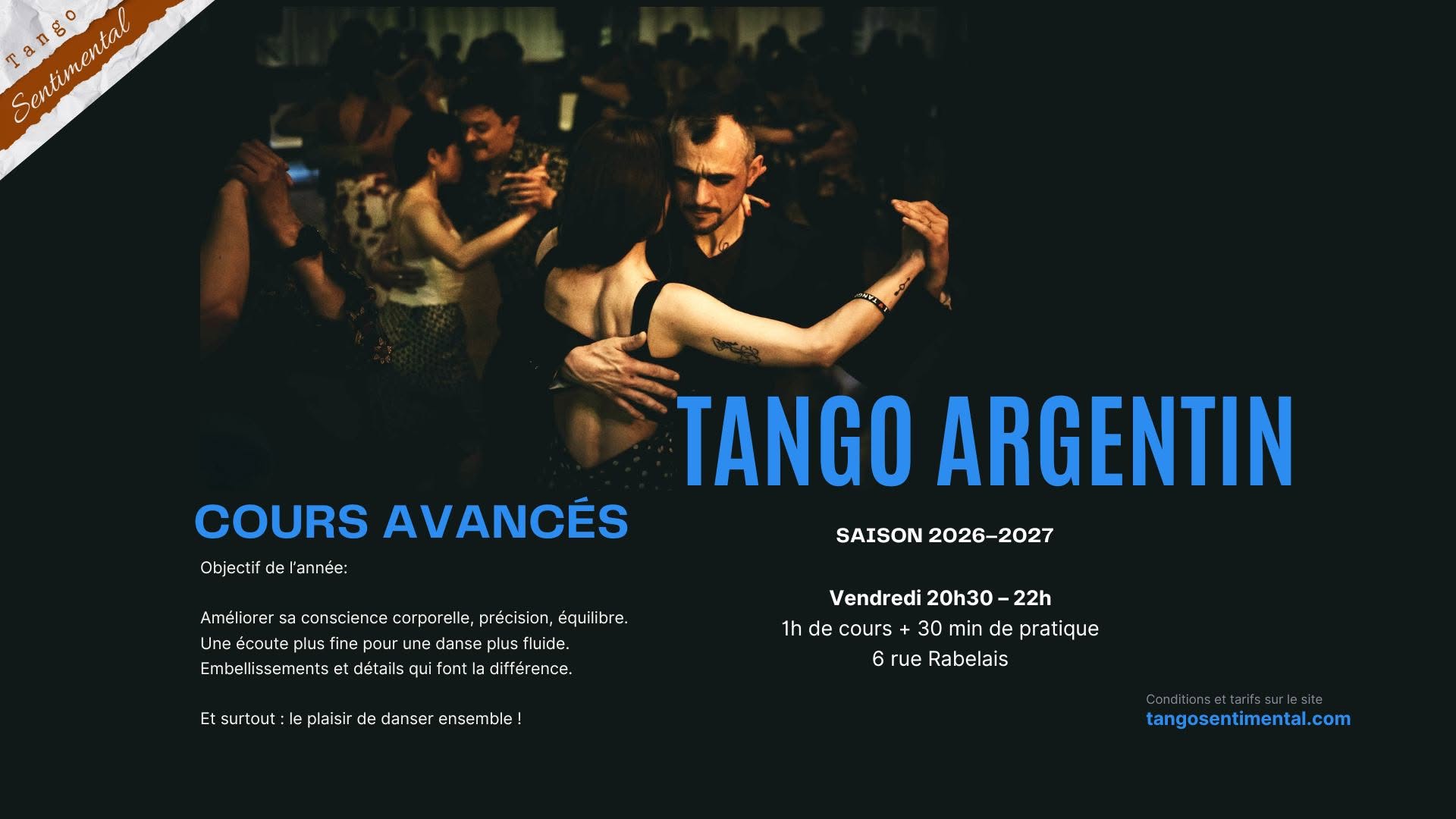 Tango Sentimental - cours avancés