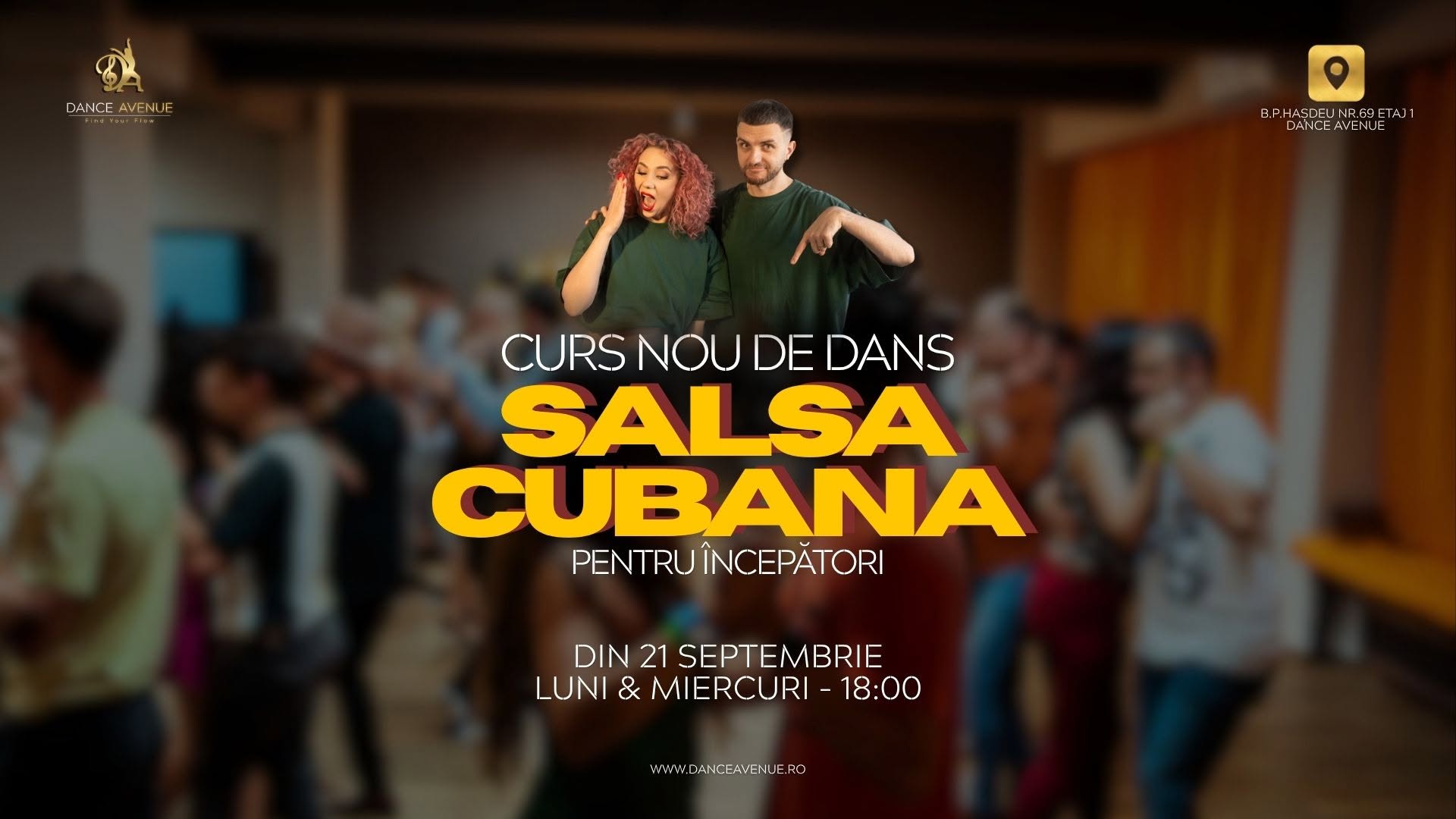 SALSA CUBANA Curs de dans - Nivel Începător by Dance Avenue - Cluj Napoca
