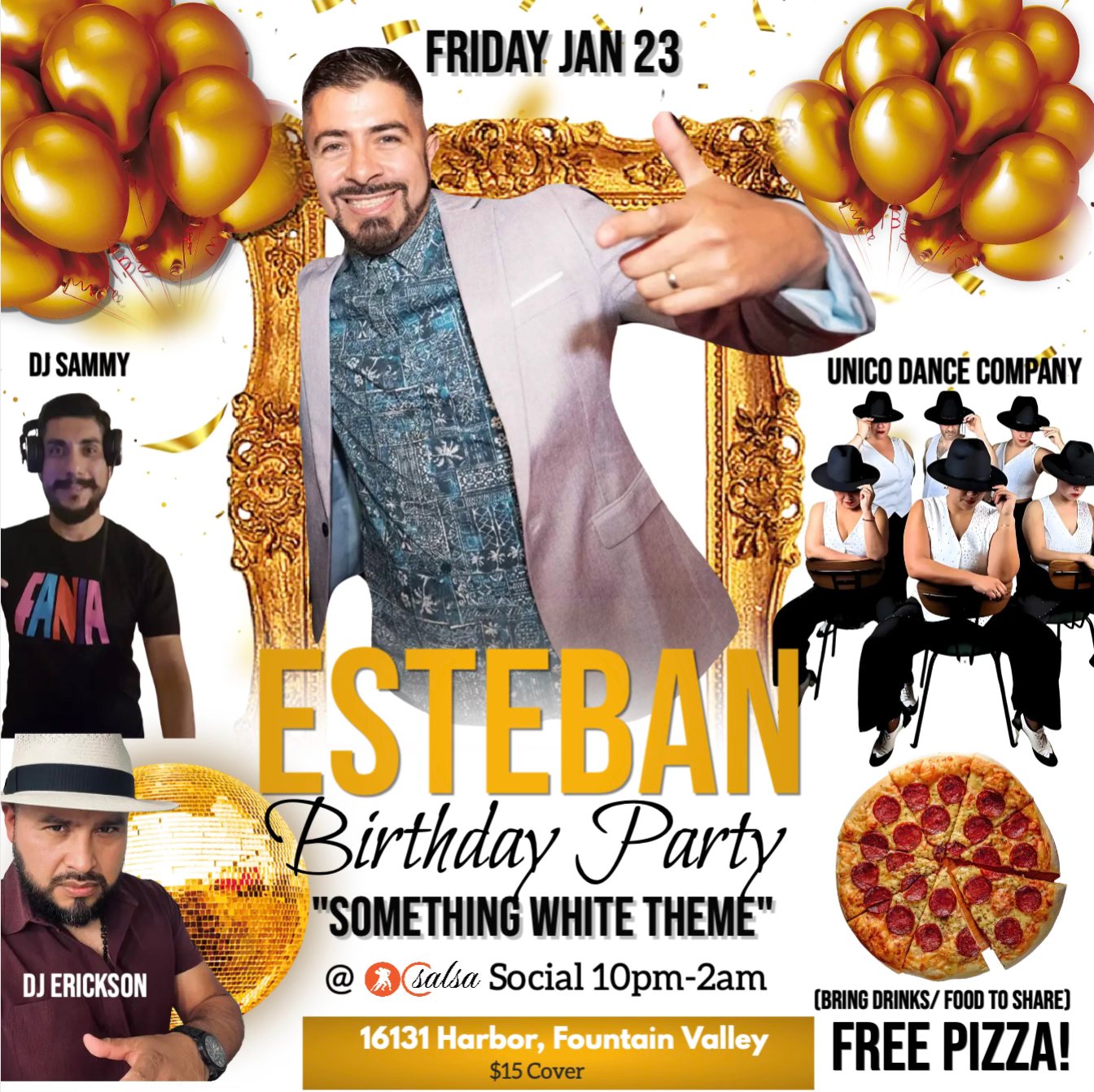 Esteban's BIG Salsa & Bachata BIRTHDAY Party