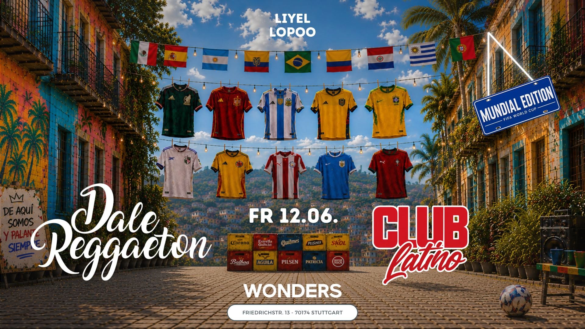 Dale Reggaeton x Club Latino "Mundial Edition" @Wonders Stuttgart Fr. 12.06.26