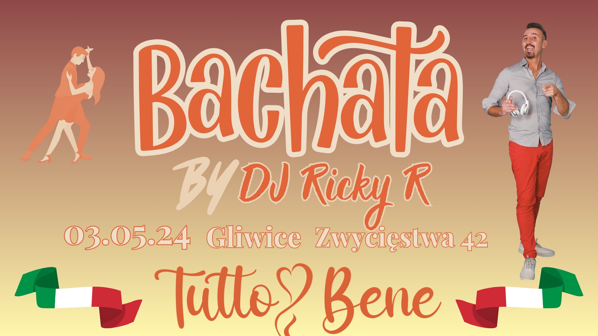 BACHATA W WŁOSKIM STYLU Z CHOREOGRAFEM DJ Ricky R Tutto Bene Gliwice