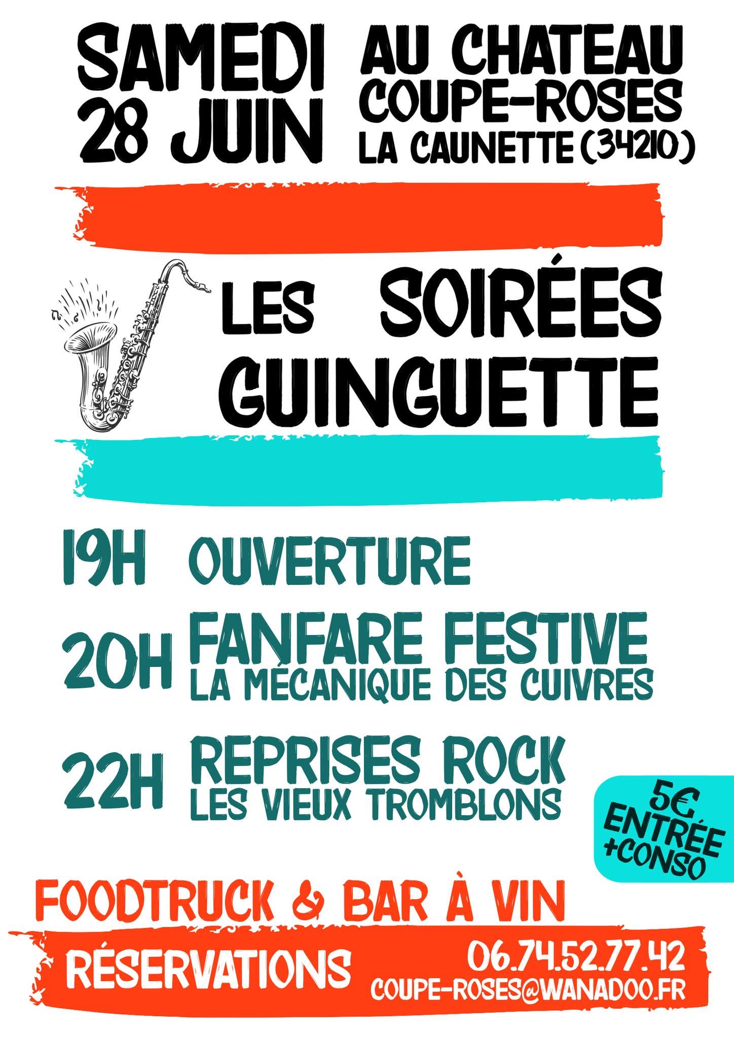 SOIREE GUINGUETTE avec FANFARE et ROCK AND ROLL !