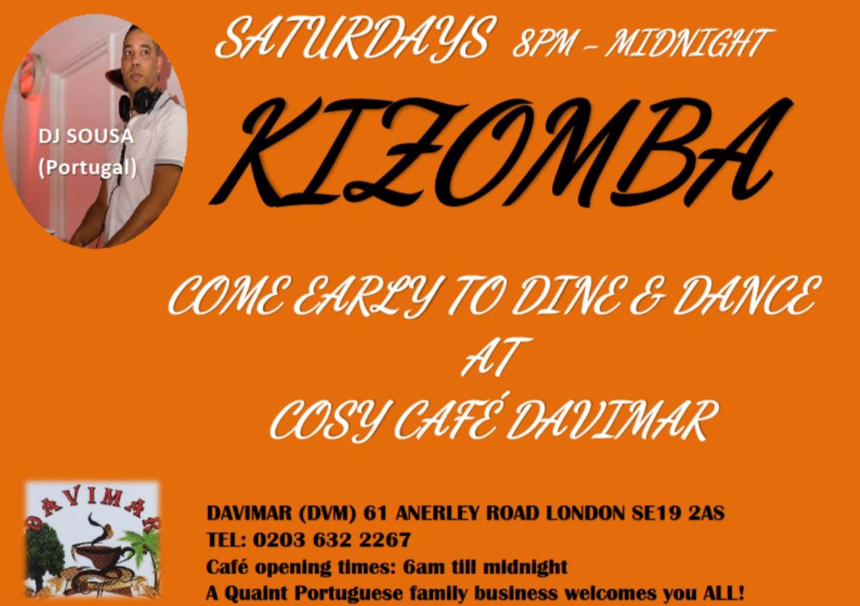 DVM Dine and Dance - A Free evening of Kizomba feat..DJ Sousa