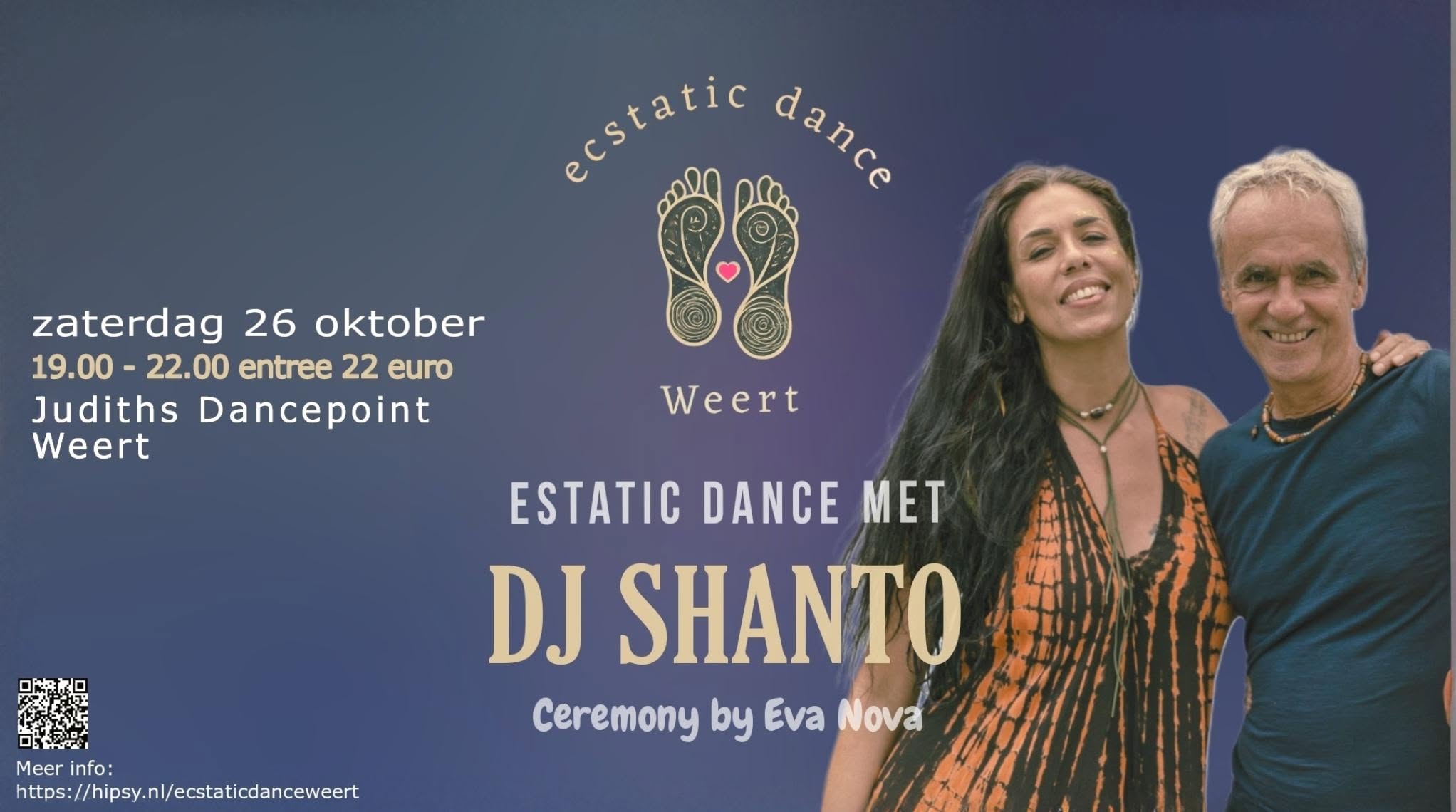 1e Ecstatic Dance Weert met DJ Shanto