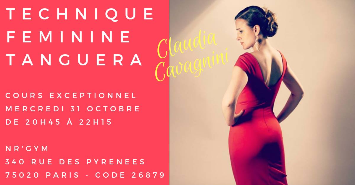 Cours exceptionnel Technique femme Tanguera - Claudia Cavagnini