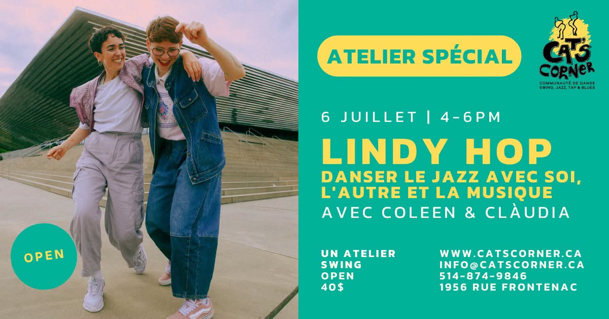 Atelier LINDY HOP - danser le jazz avec soi, l'autre et la musique