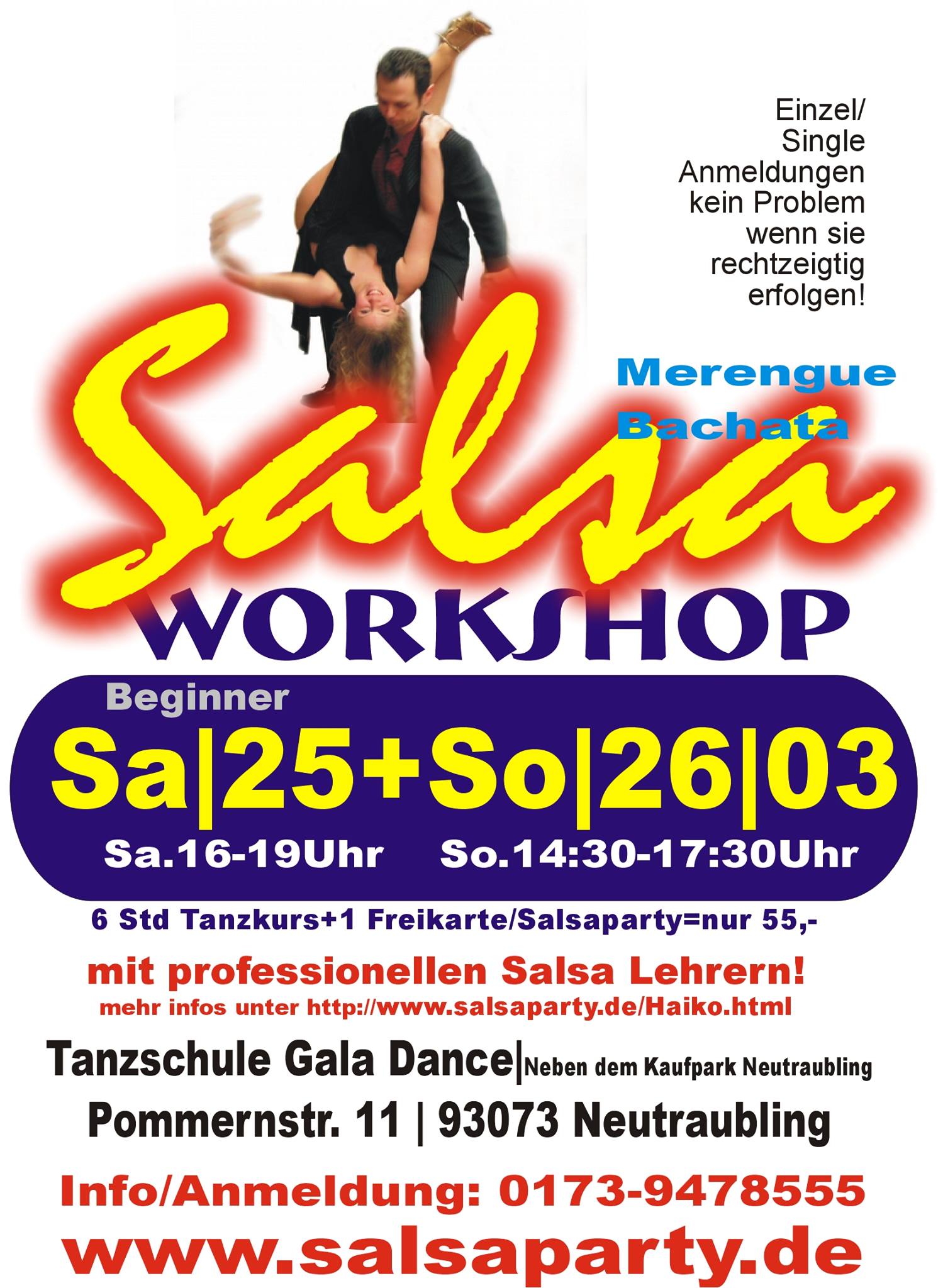 Salsa Bachata Merengue Workshop in Neutraubling