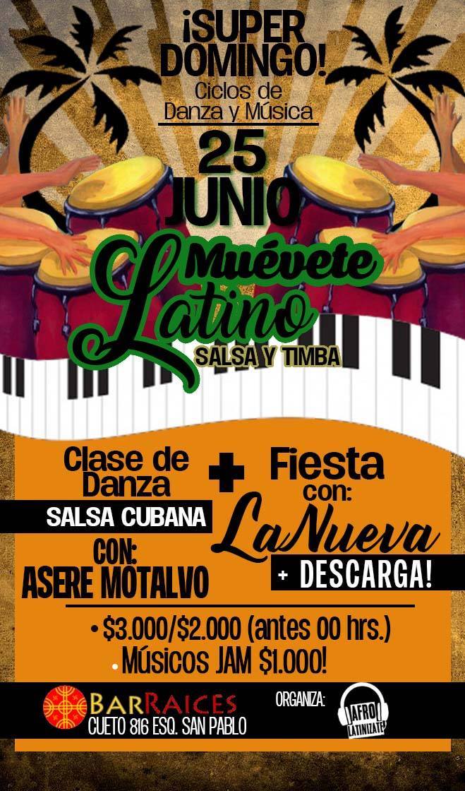 SUPER Domingo Muévete Latin@, ClaseSALSA La Nueva Descarga!