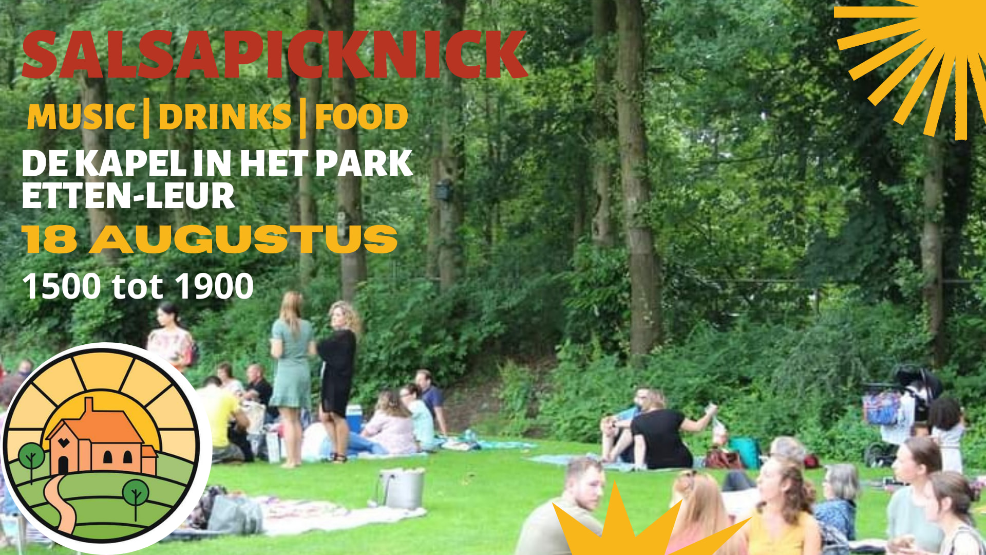 salsapicknick bij de kapel in het park Etten-Leur
