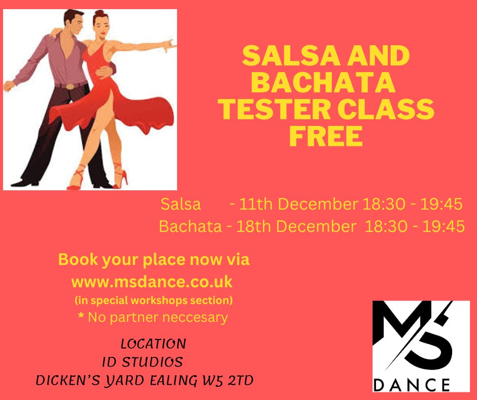 Salsa and Bachata Tester Class - Free
