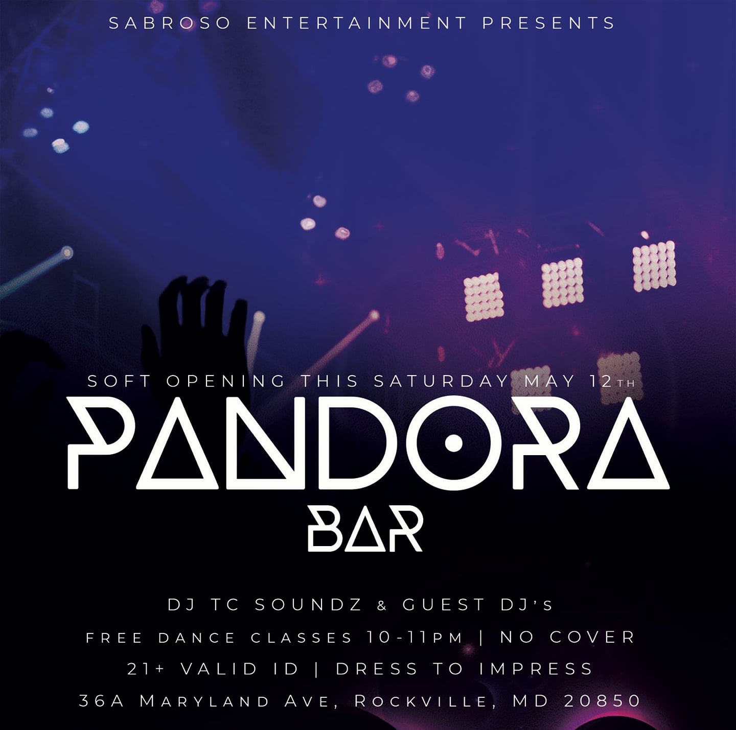 " SOFT OPENING PANDORA BAR