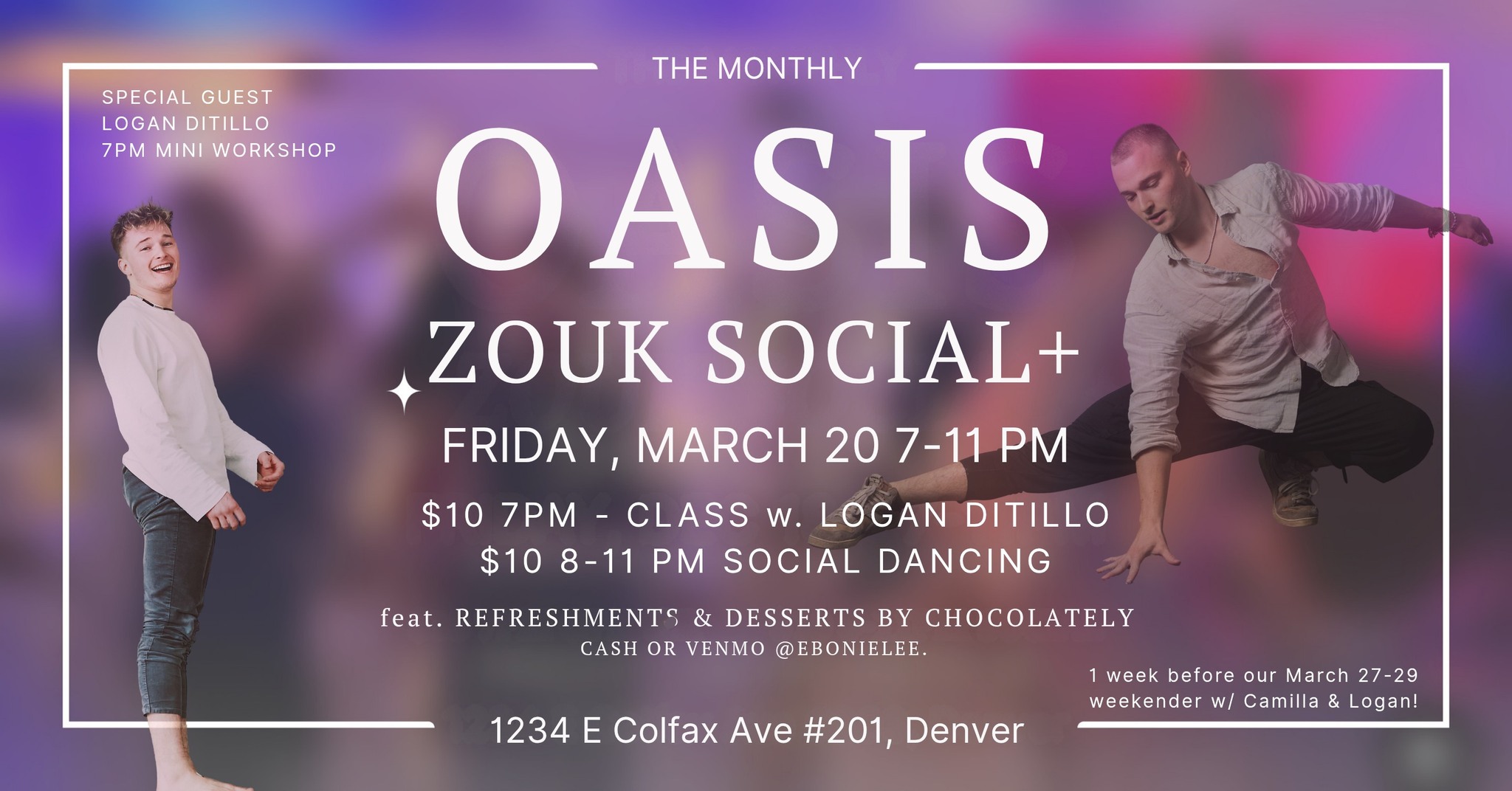 Oasis Zouk Social - March Edition 💚🌻