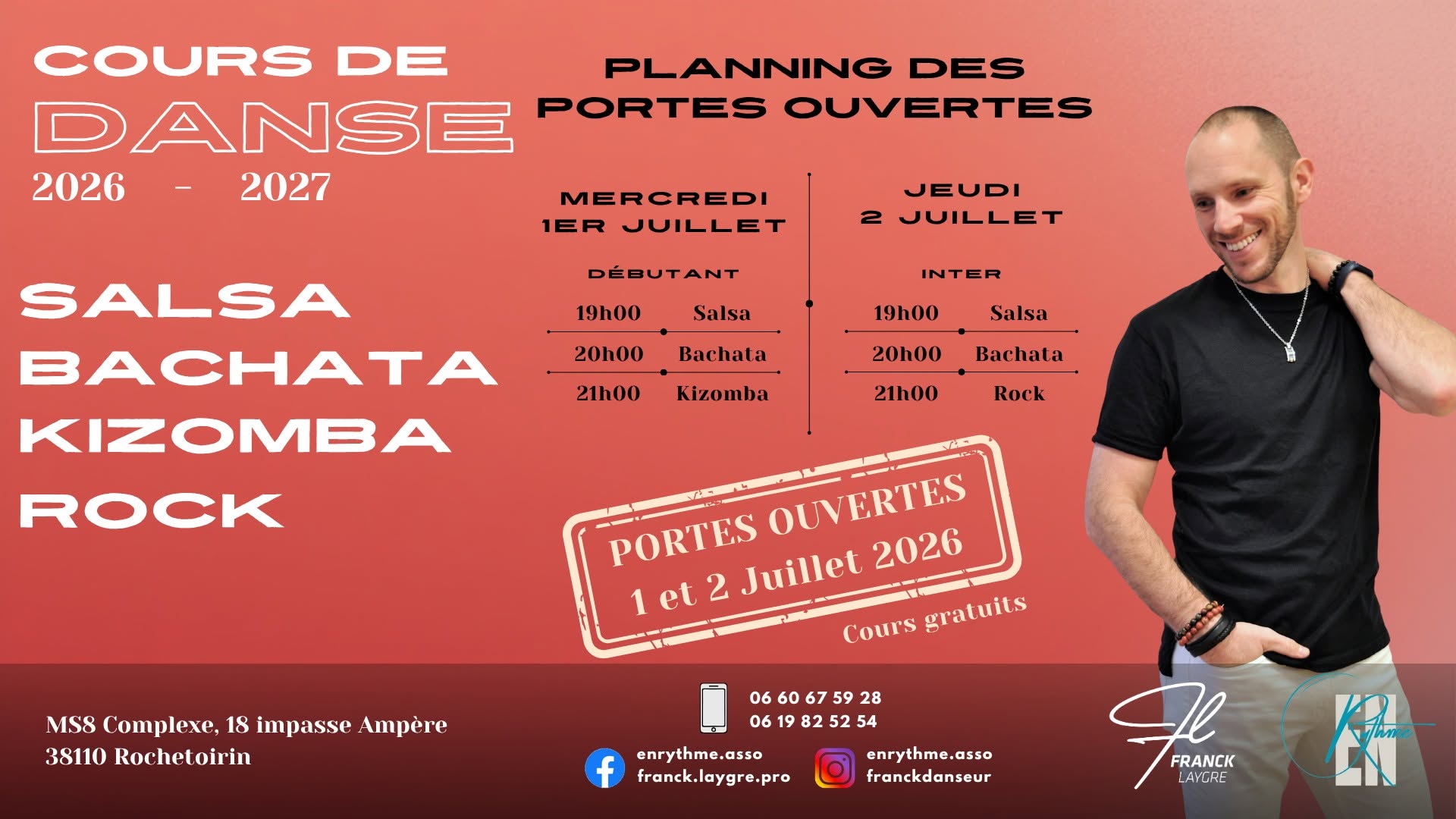 PORTES OUVERTES - 1 et 2 juillet - Cours de danse la Tour-Du-Pin