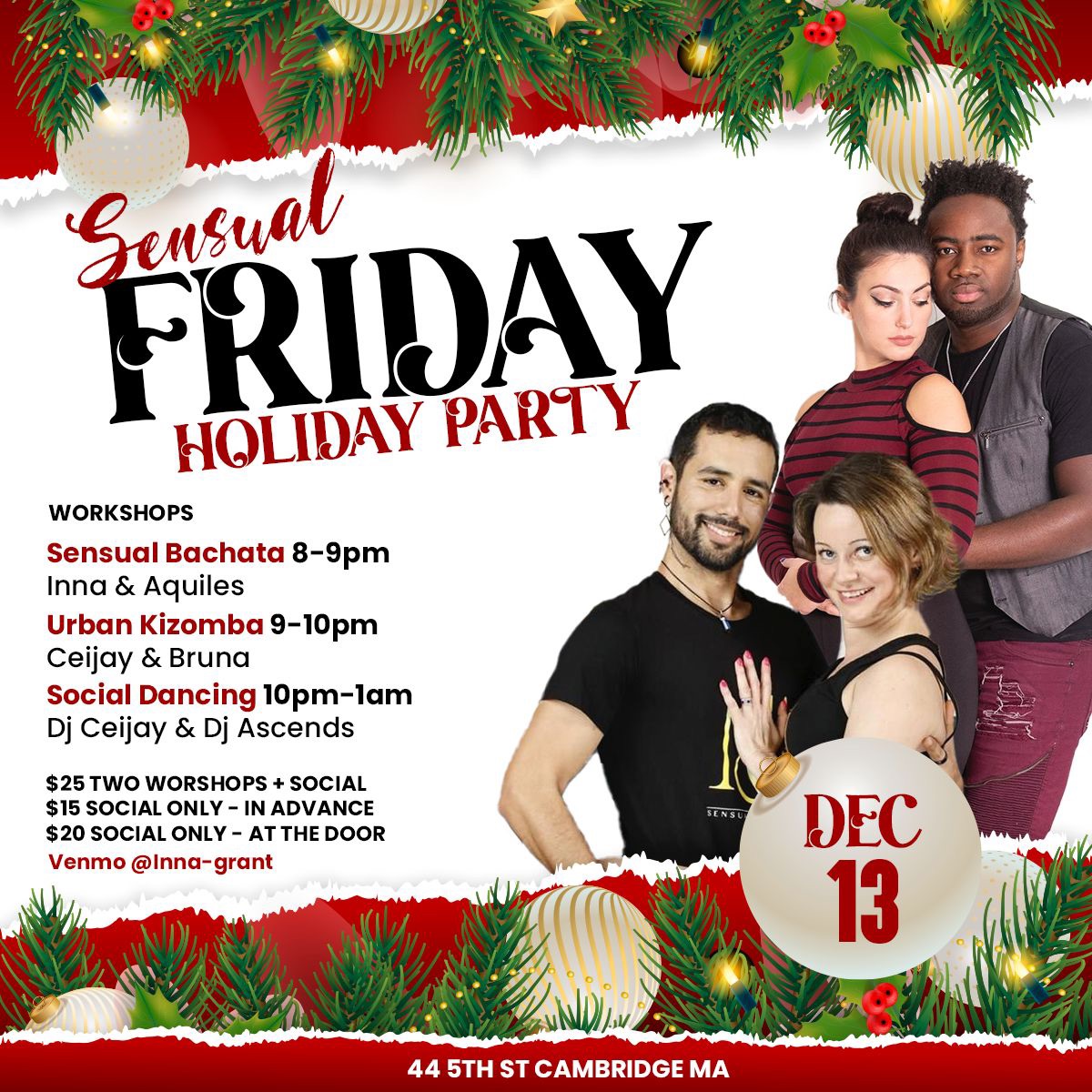 Annual Sensual Friday Christmas Party!