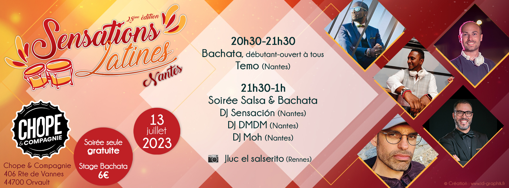 🕺💃 Sensations Latines #28 Summer Edition - Salsa & Bachata à Chope & Compagnie Orvault