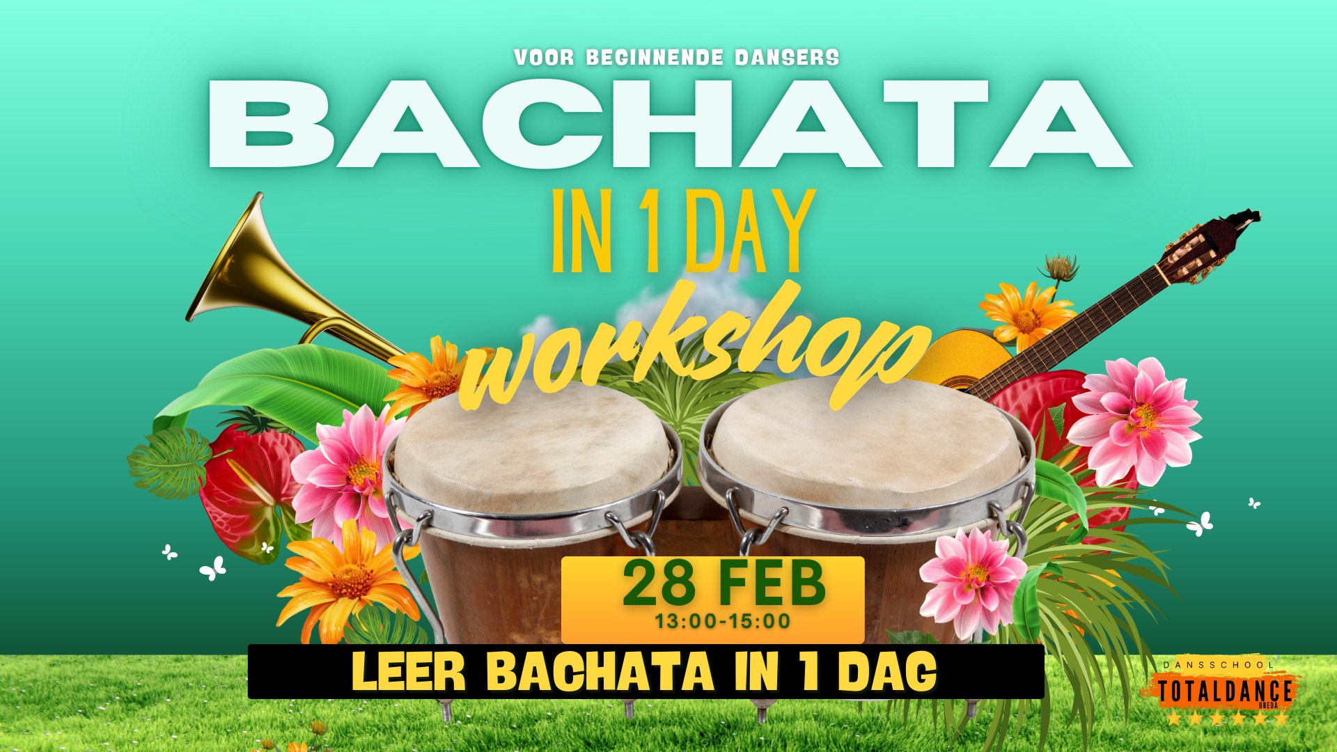 Bachata snelcursus- Bachata in 1 day - Beginners