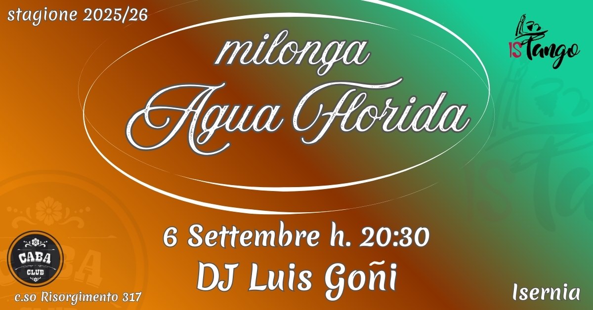 Milonga AGUA FLORIDA