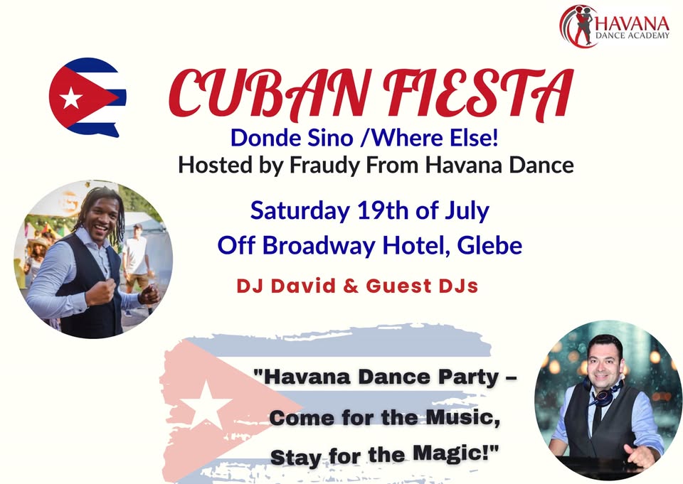 Cuban Fiesta - Saturday 19th July at Off Broadway Hotel