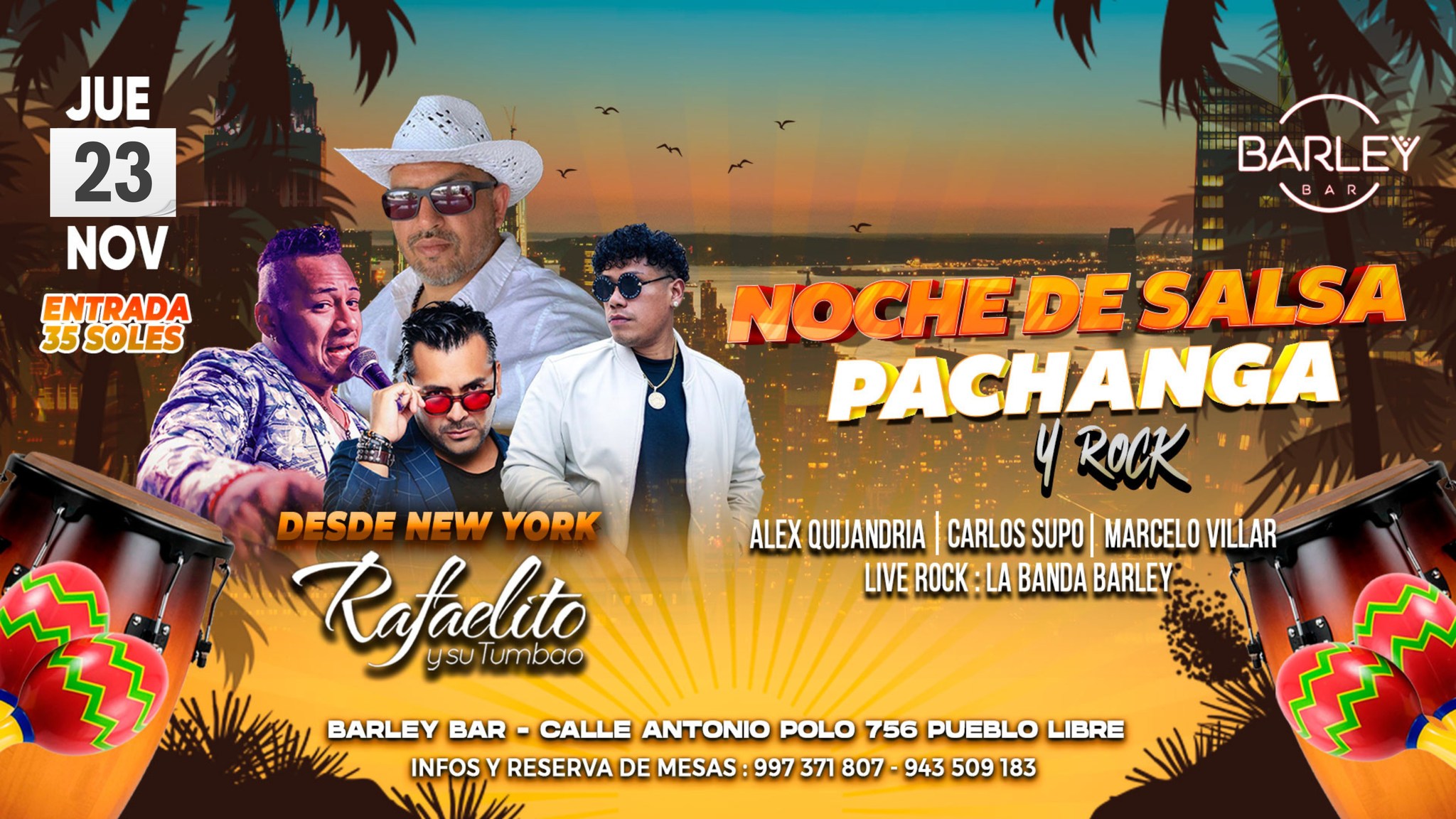 NOCHE DE SALSA, PACHANGA Y ROCK .. ! Lima Peru
