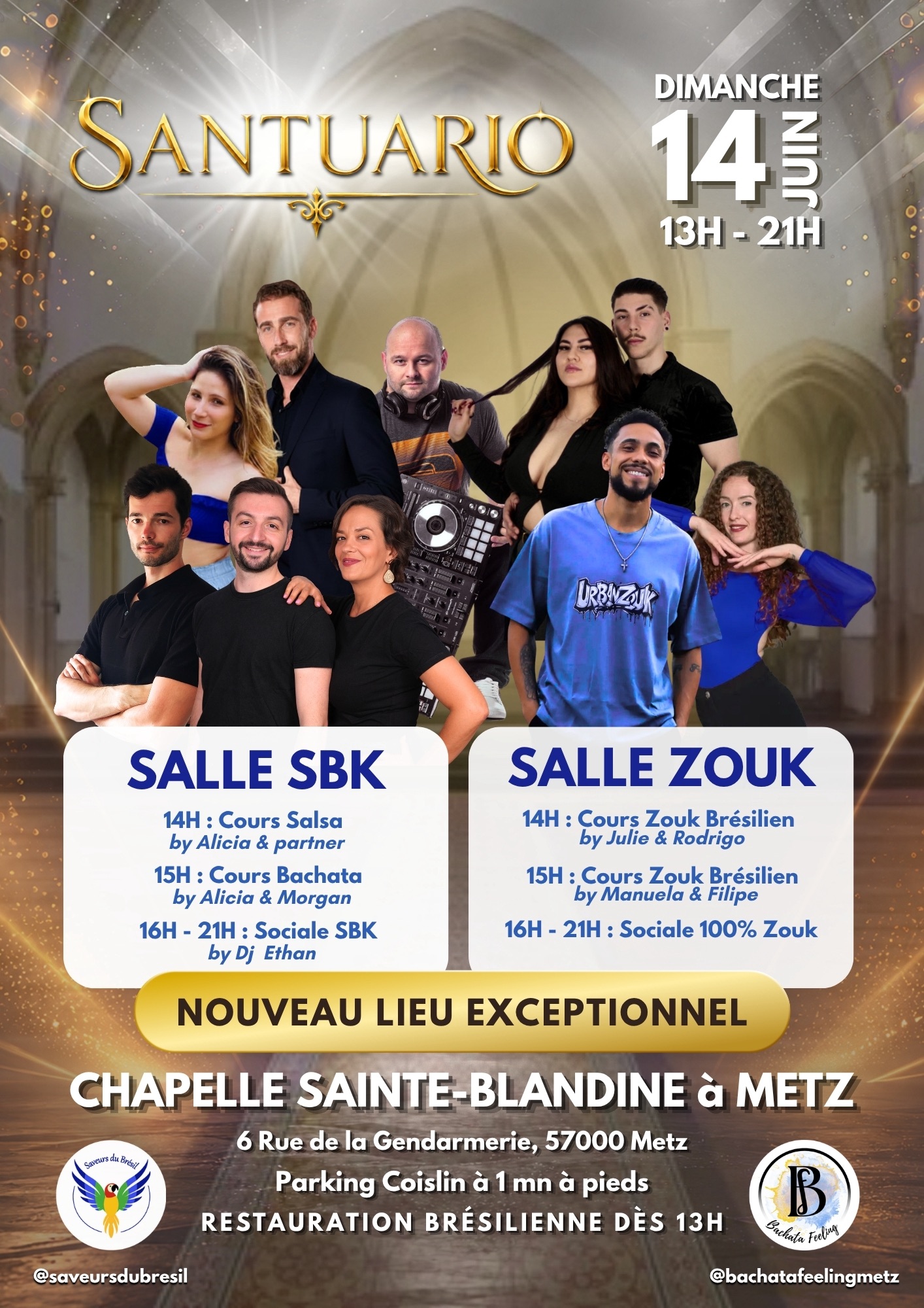 Santuario - Cours & Sociale SBKZ 2 Salles - Nouveau lieu