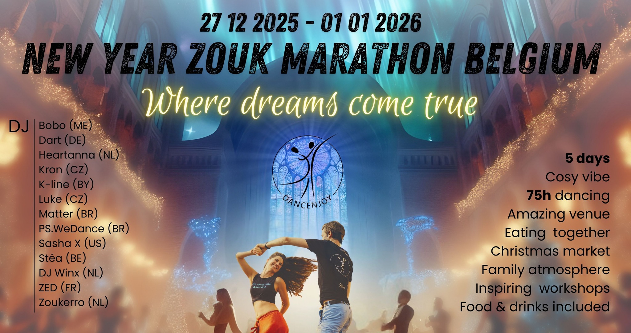 Dancenjoy Zouk Marathon - New Year 2025-2026