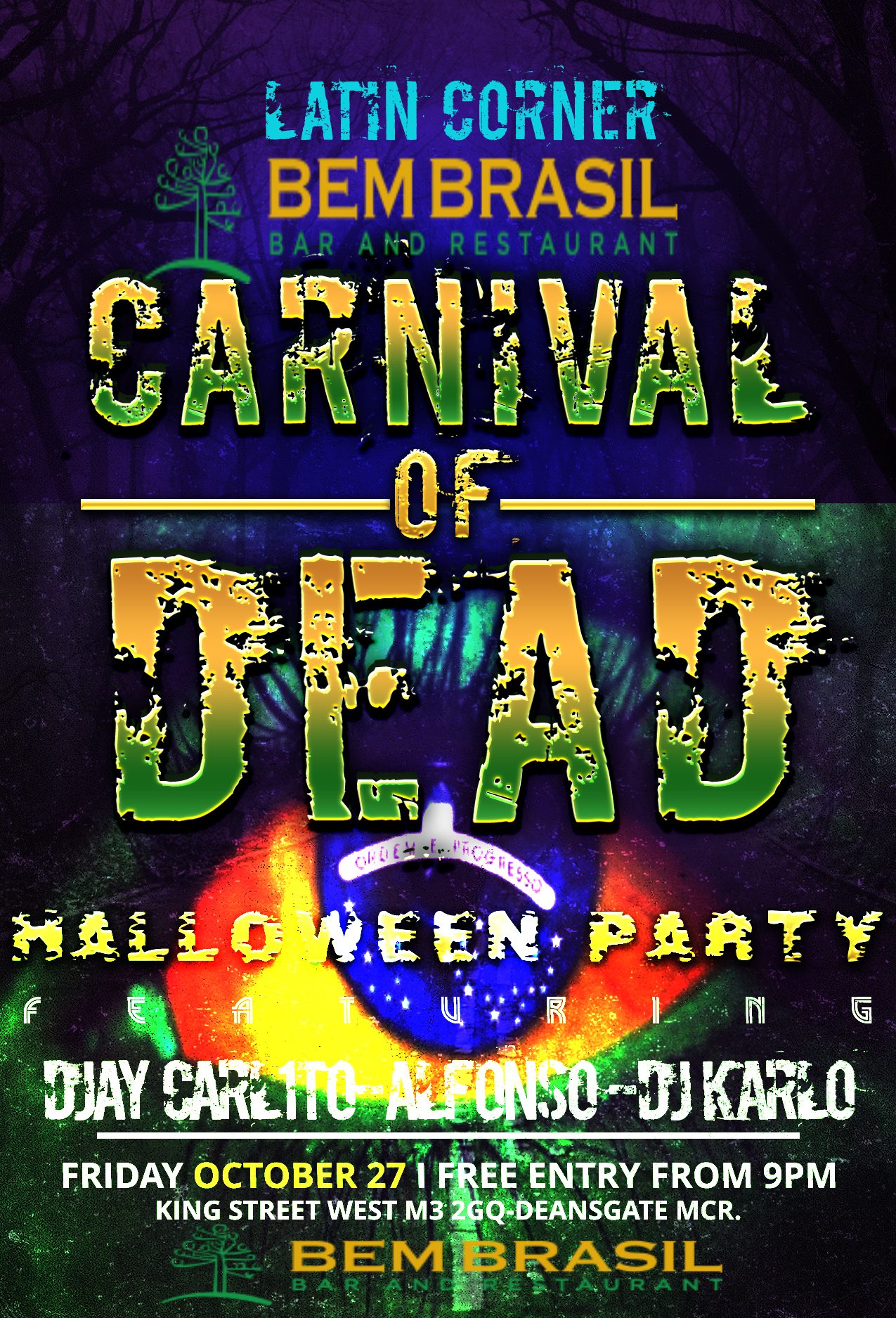 Carnival of the dead Halloweenl +Helena Carolini Luis birthday