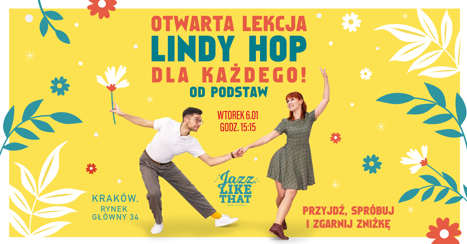 Zakochaj się w swingu - darmowa lekcja Lindy Hopa od podstaw