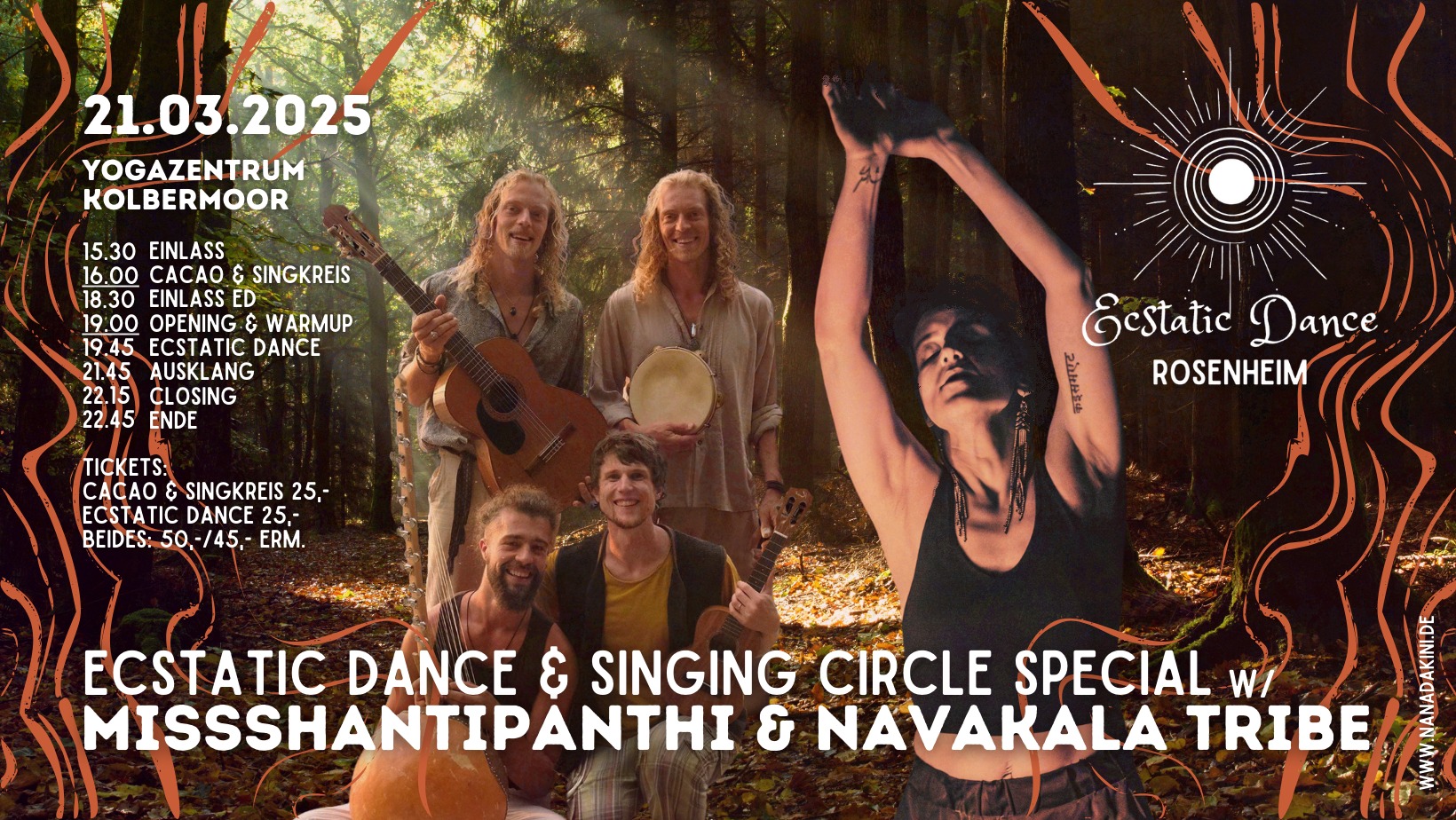 Ecstatic Dance (SOLD OUT) & Singing Circle ✦ NAVAKALA TRIBE ✦ missSHANTIPANTHI ✦ NANA DAKINI