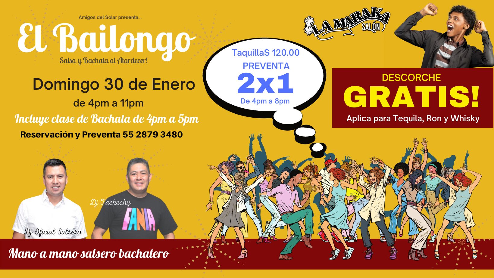 El Bailongo "Salsa y Bachata al atardecer"