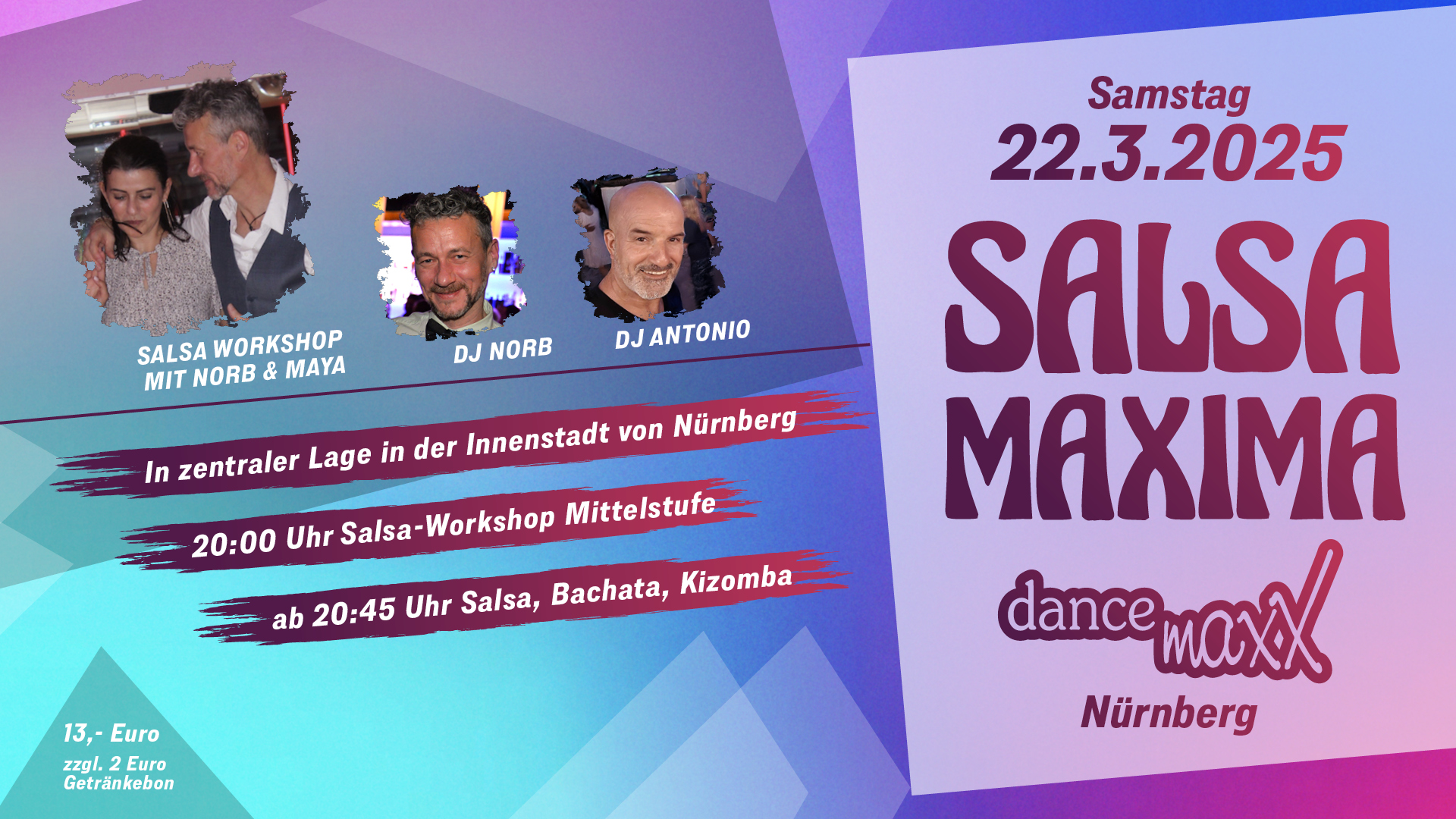 SALSA MAXIMA die Salsa-Party für das maxXimale Tanzvergnügen