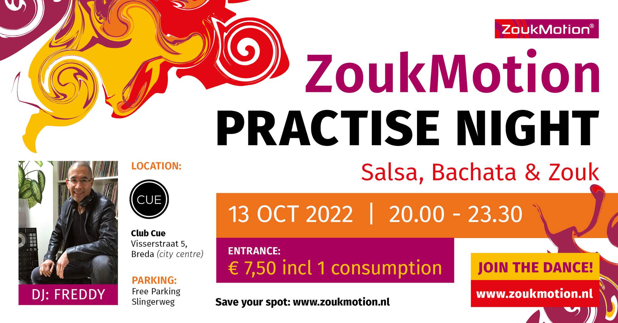 ZoukMotion Practise Night: Salsa, Bachata & Zouk