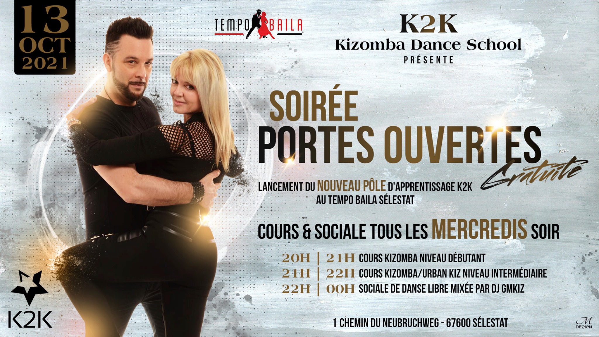 Soirée Portes Ouvertes Gratuite - K2K Kizomba au Tempo Baila
