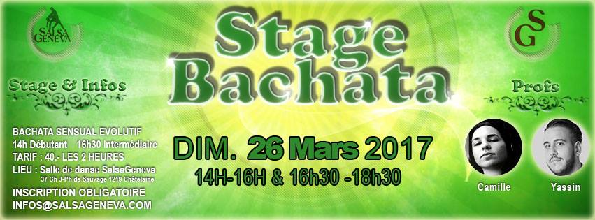 Stages Bachata Sensual avec Yassin et Camille Dim 26 mars