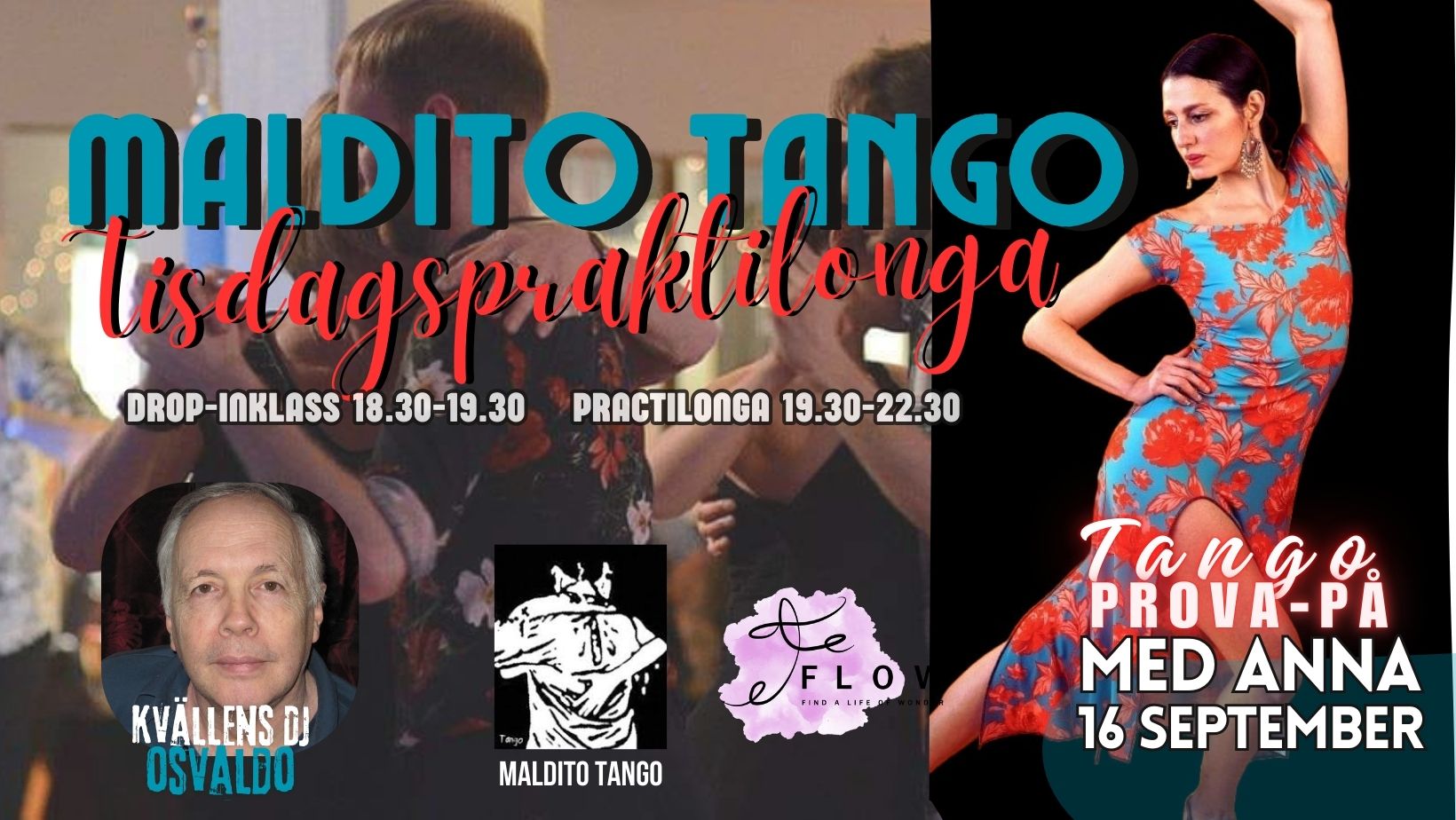 Maldito Tango Tisdagspraktilonga & Prova-på med Anna från FLOW