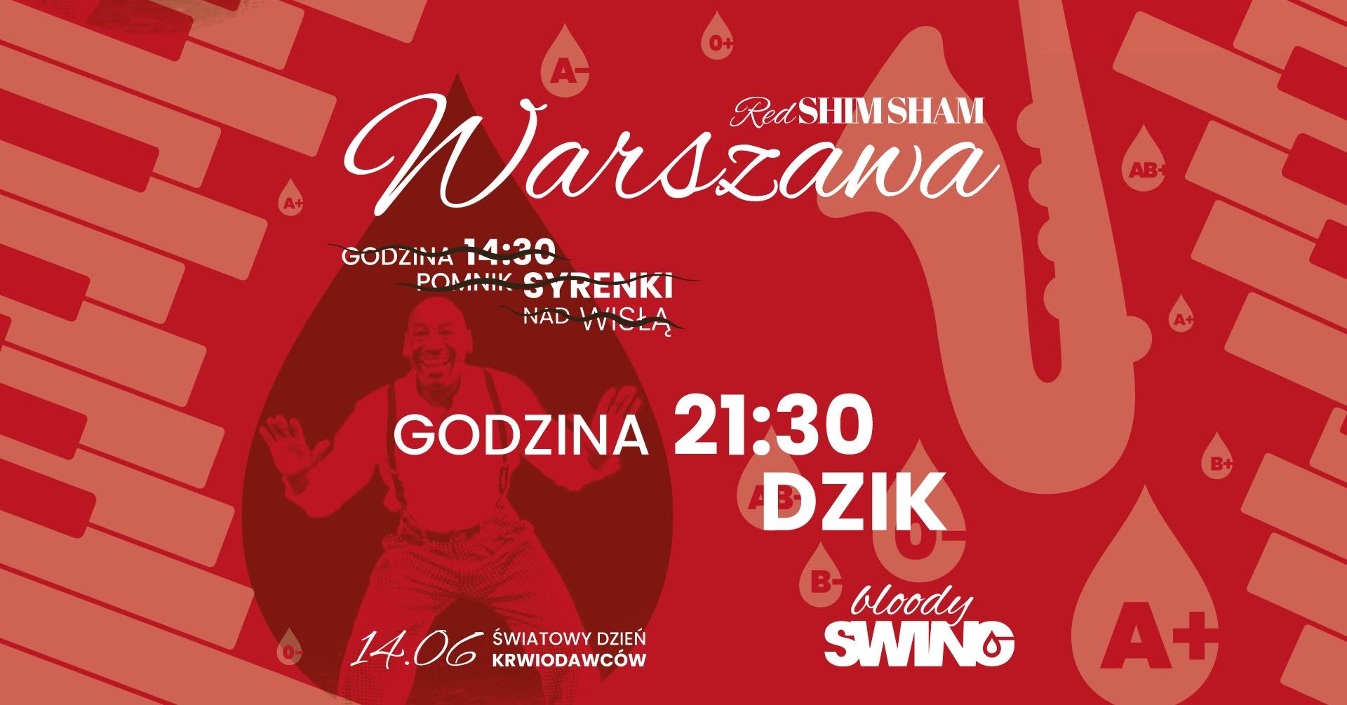 Red SHIM SHAM - WARSZAWA - taneczny flashmob krwiodawców