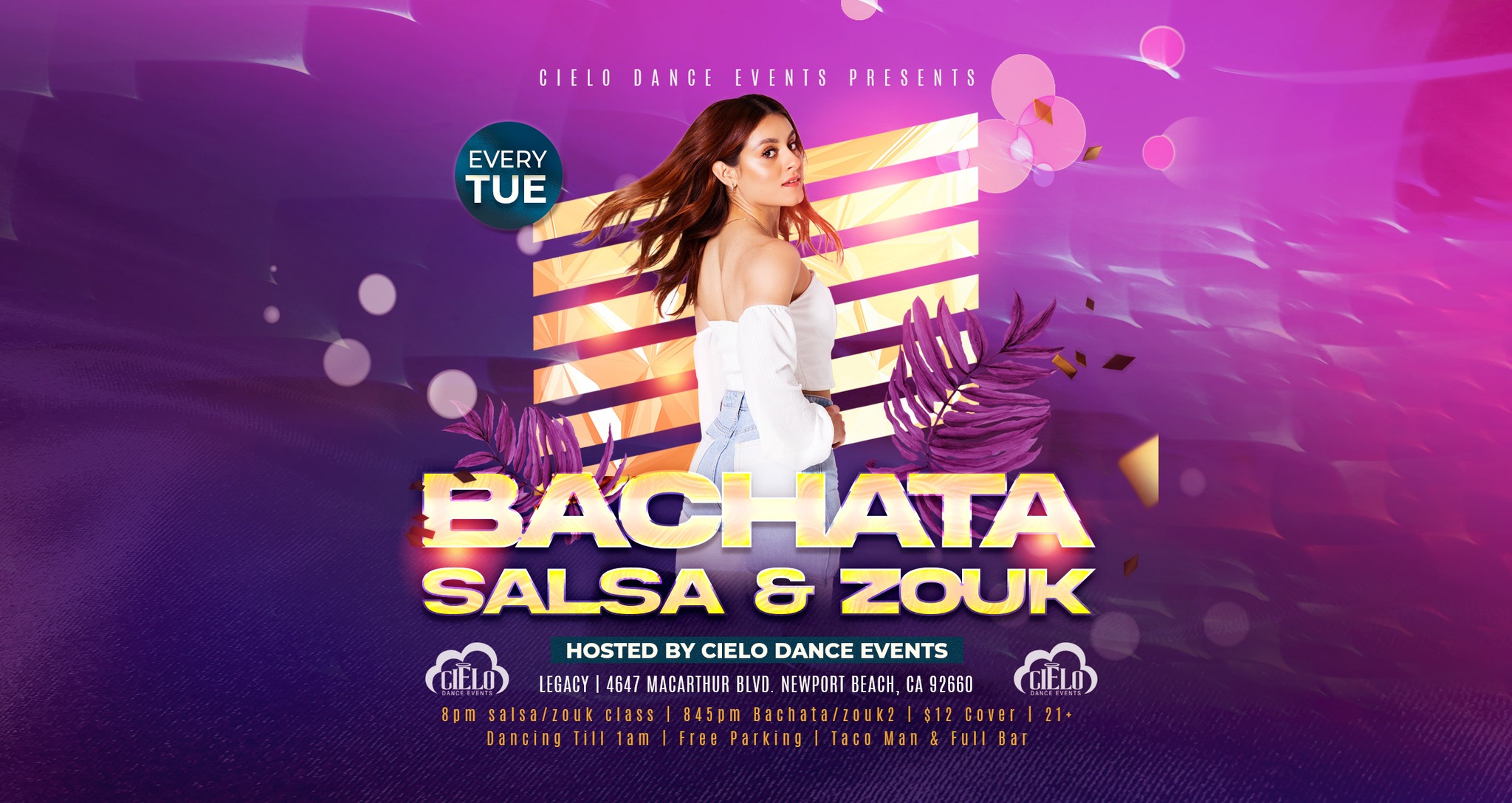 Bachata, Salsa, & Zouk Night@Legacy