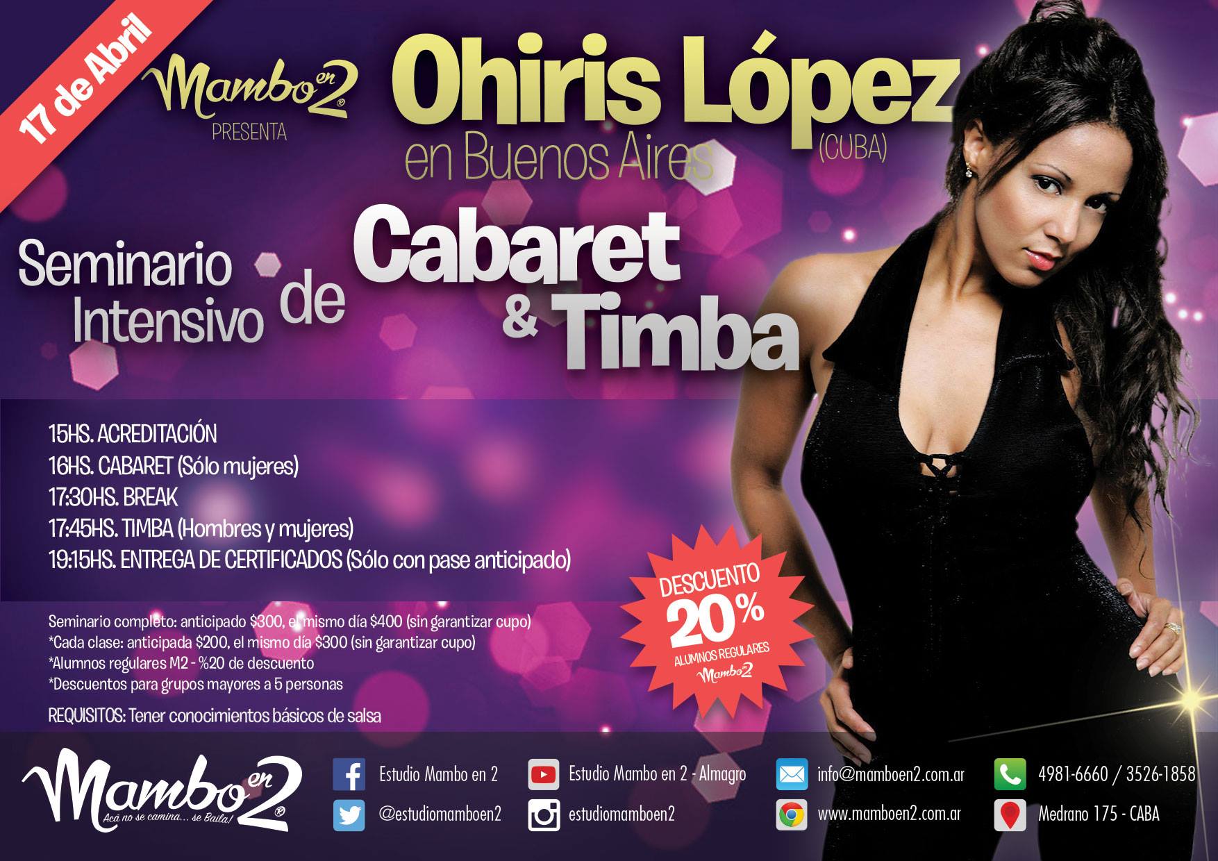 Ohiris Lopez en Buenos Aires.