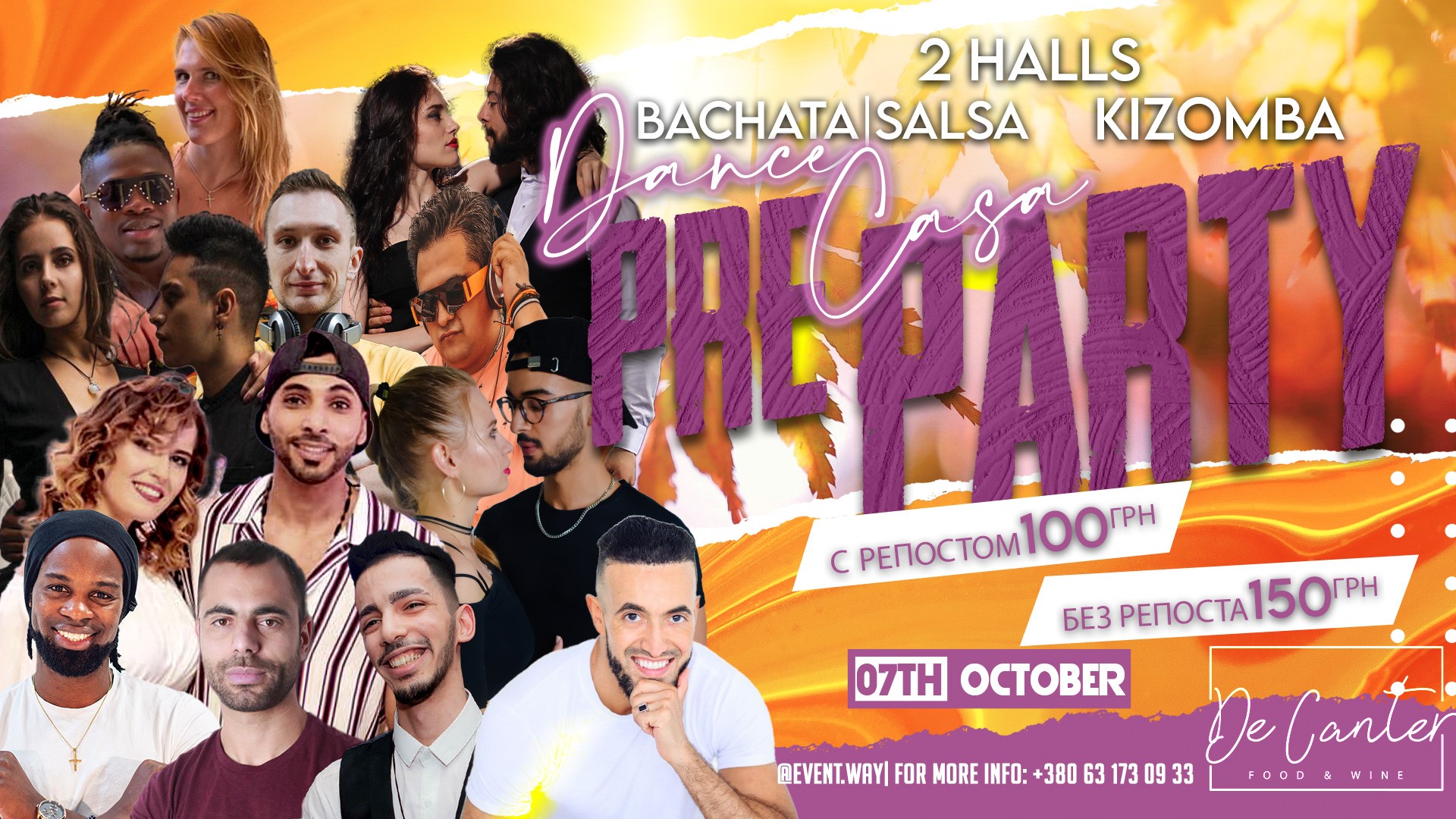 Dance Casa Pre-Party Bachata Salsa Kizomba