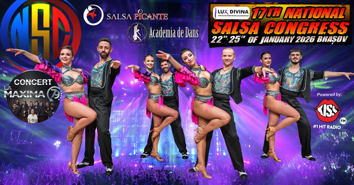 Congresul National de Salsa, 22 - 25 ianuarie 2026, Brasov (pagina oficiala)