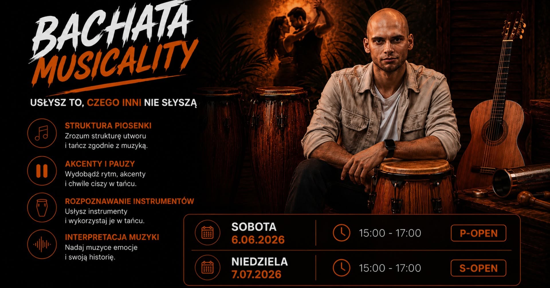 Bachata musicality (P-Open i S-Open) - Czerwcówka z Maćkiem
