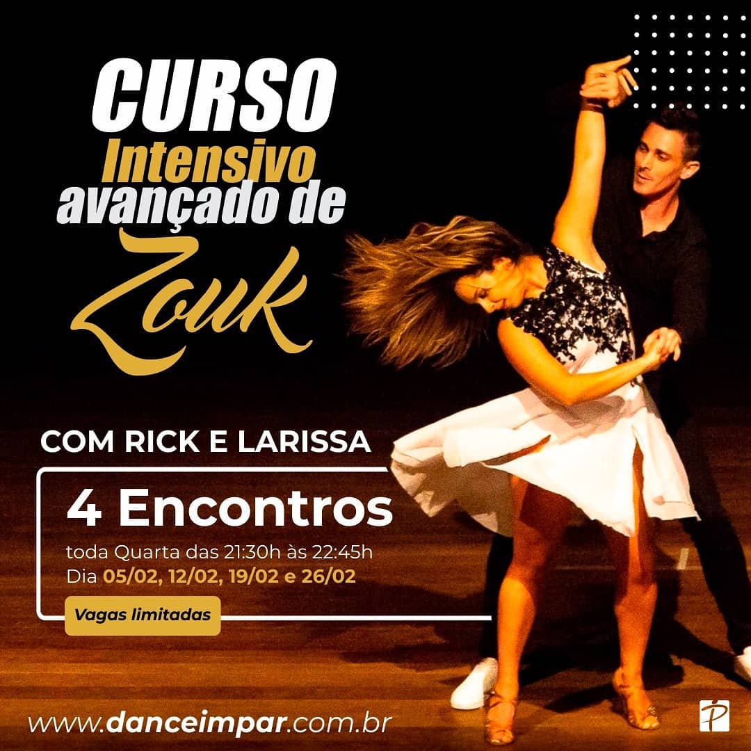 Intensivo de Zouk com Rick & Larissa - 4 encontros