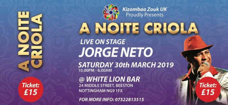 A Noite Criola Live on stage Jorge Neto