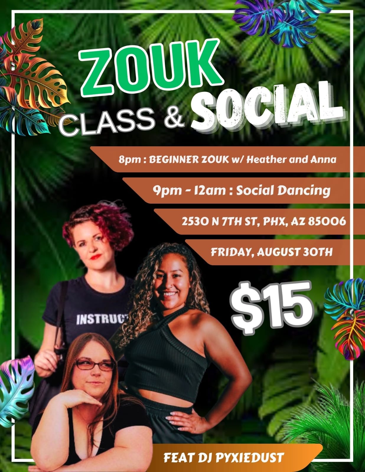 Zouk Friday FULL SOCIAL - Featuring DJ Pyxiedust!