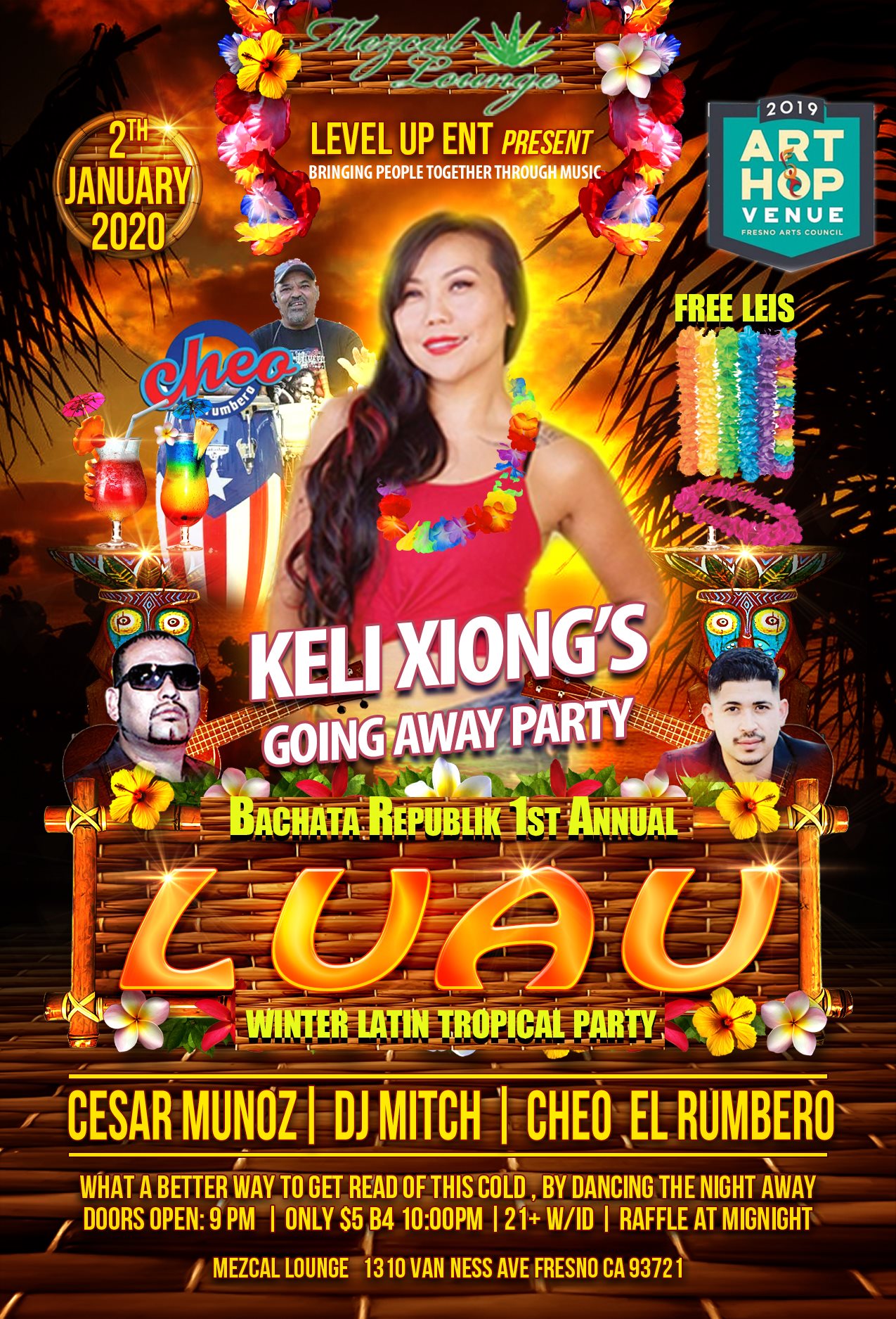 Keli’s Goodbye Luau at Bachata Republik