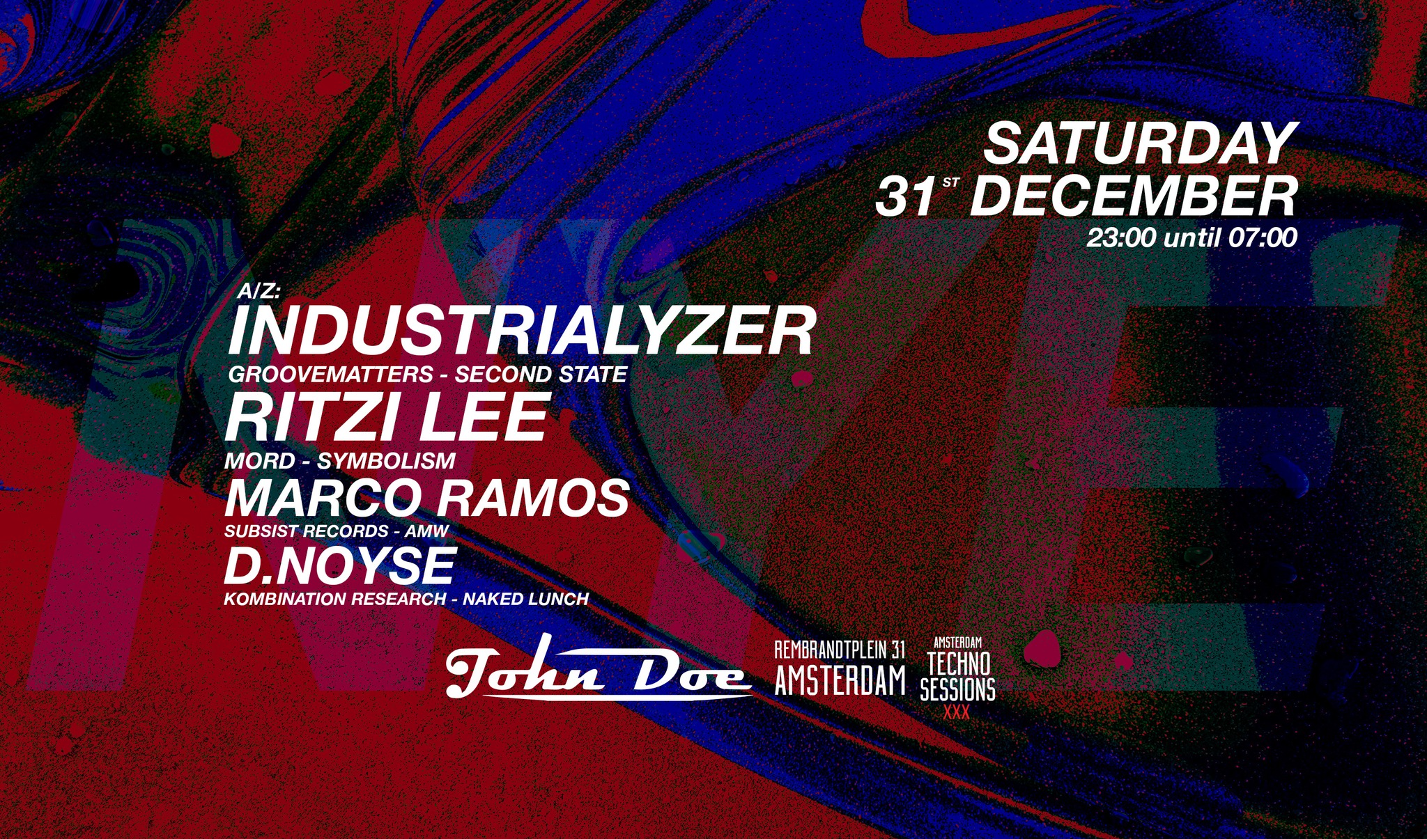 Amsterdam Techno Sessions NYE Special