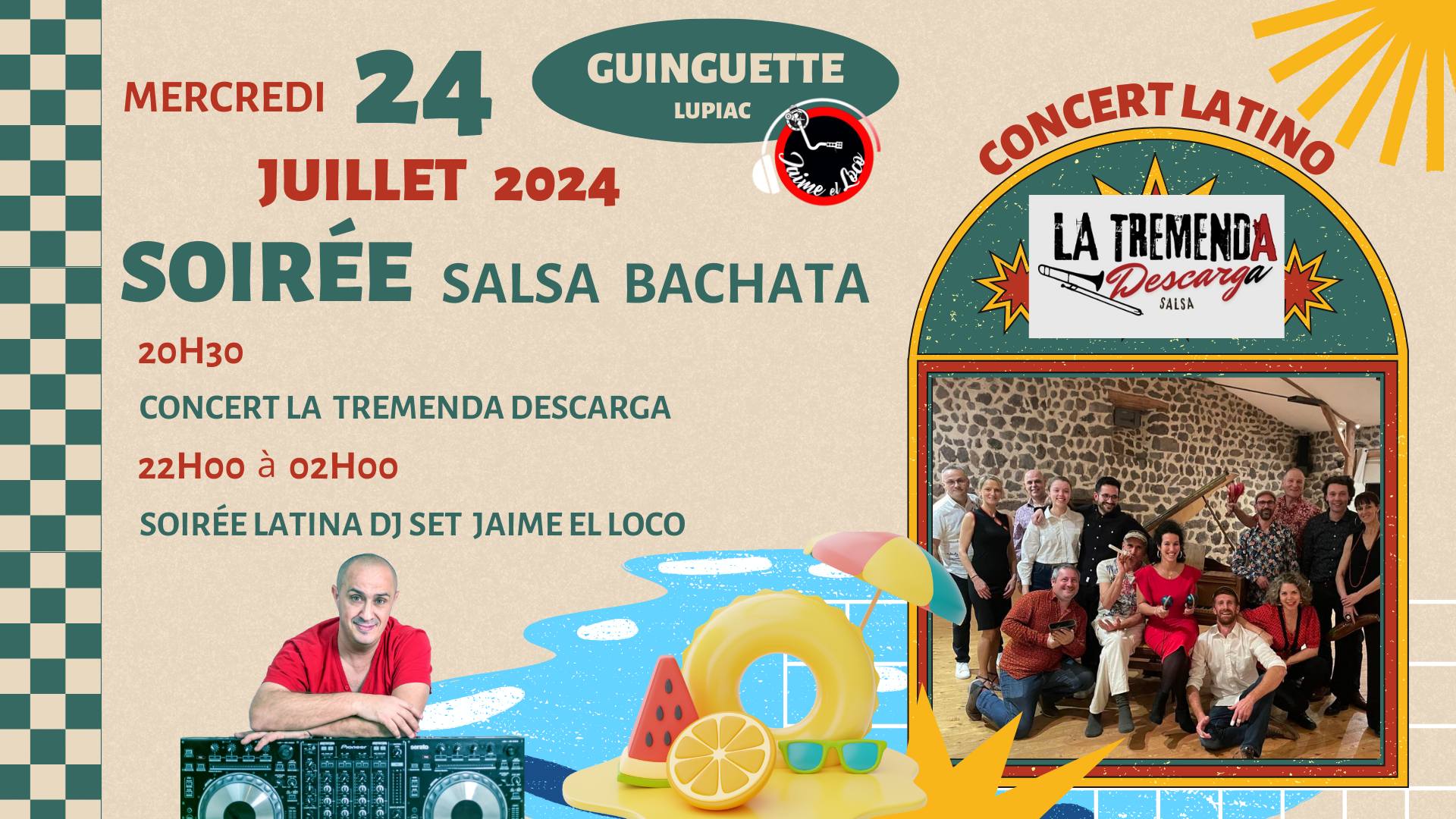 Soirée concert et DJ SET Salsa Bachata